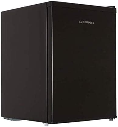 Cookology MFR67BK Small Table Top Mini Fridge 67 Litre Capacity, Reversible Door, Adjustable Temperature Control and Legs with Chiller Box - In Black