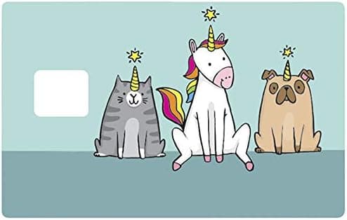 Credit card sticker, US format, Unicorns exist! - Different and decorate your bank card according to your wishes