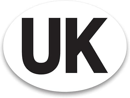 UK Oval Sticker for Cars, Vans, Trucks - Self-adhesive UK sticker - UK Car Stickers for Europe - SIGNS247®