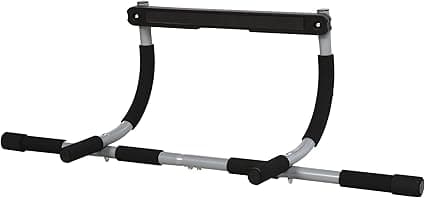 HOMCOM Pull-Up Bar for Doorway, Home Fitness Door Horizontal Bar Push up Bar for Indoor Gym Upper Body Workout