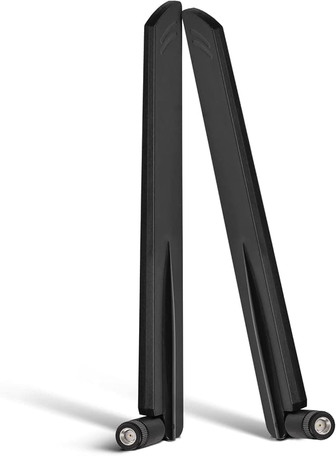 Eightwood WiFi Antenna High Gain Wi-Fi 6E antenna, Triple Band Wi-Fi Adapter with 4dBi Antenna for PC/Desktop/Laptop, Network routers and access points