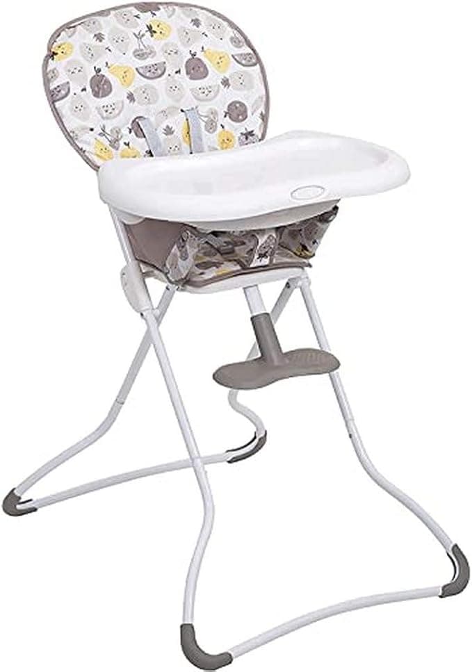 Graco Snack N' Stow Highchair with compact fold, lightweight at only 5.4kg and freestanding fold, Fruitella fashion