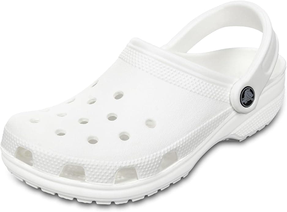 Crocs Unisex Classic Clogs (Best Sellers) Clogs , White,5 UK Men/ 6 UK Women