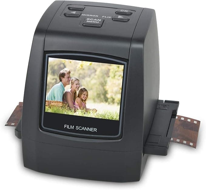 DIGITNOW 22MP All-in-1 Film & Slide Scanner, Converts 35mm 135 110 126 and Super 8 Films/Slides/Negatives to Digital JPG Photos, Built-in 128MB Memory, 2.4 LCD Screen