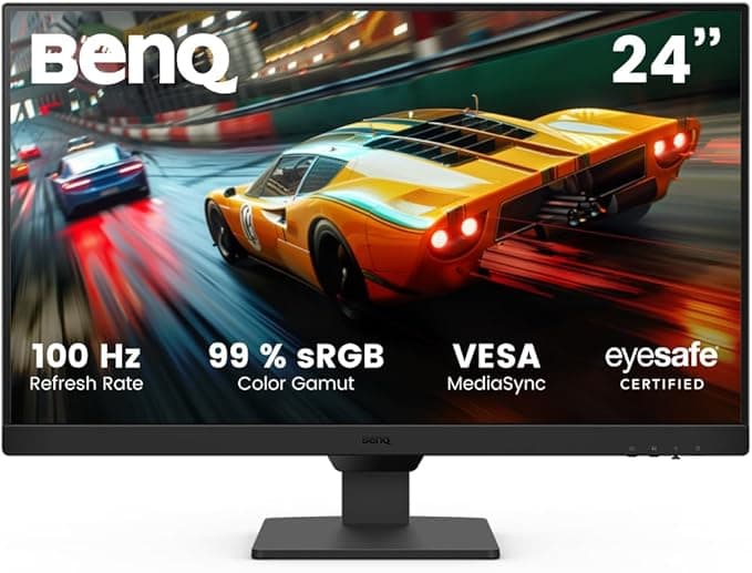 BenQ GW2490E 24 Inch Monitor, Gaming 100Hz, Full-HD, IPS, Eye-Care, HDMI, DP