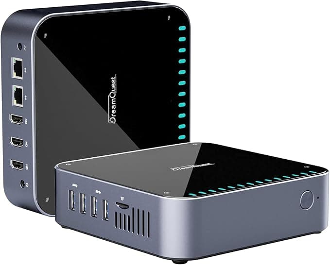 DreamQuest Mini Desktop PC,Desktop Computer Windows 11 12th Gen Intel N95 (up to 3.40GHz) 16GB RAM 512GB M.2 2280 SSD with 3x HDMI,4x USB3.2, 2.4G+5.0G Dual-band Wi-Fi,Bluetooth 4.2,2x Gigabit