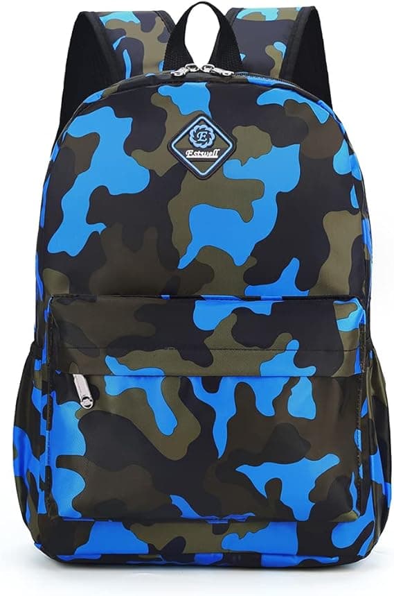 Estwell Kids Boys Girls Camouflage School Backpack Children Primary Schoolbag Book Bag Waterproof Nylon Rucksack Casual Daypack