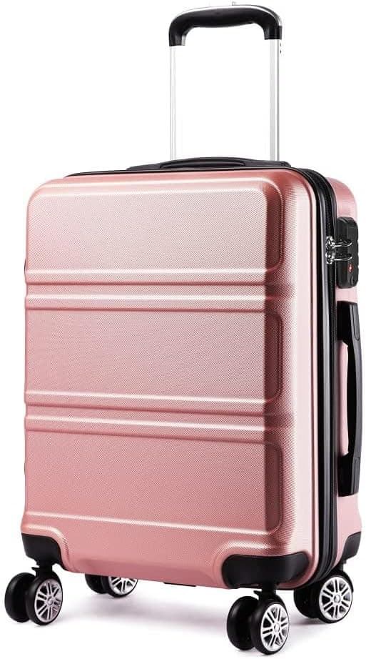 Kono Fashion Hand Luggage Lightweight ABS Hard Shell Trolley Travel Suitcase