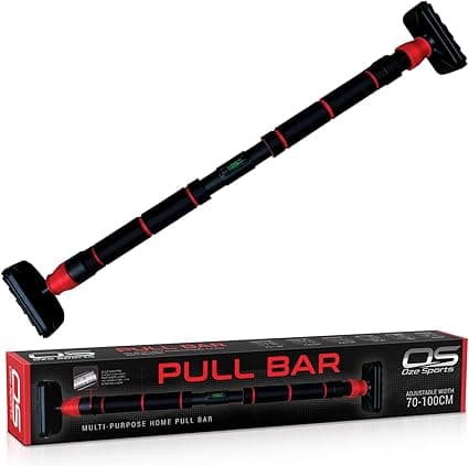 Door Pull Up Bar Doorway Chin Up Bar - Adjustable Width Locking Mechanism from 72-100 cm (28.3in-39.7in) - for Home Gym Upper Body Workout, Non-slip Secure Grip. No Screws