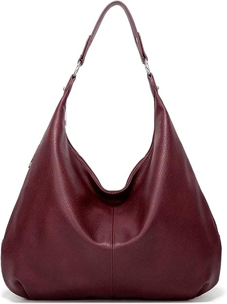 Ashioup Women's Tote Bag Vintage PU Leather Handbags for Women Hobo bags Tote Shoulder Bag with Zipper