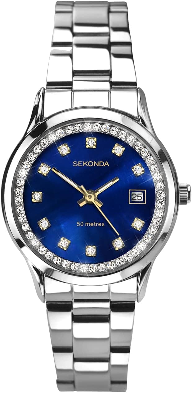 Sekonda Catherine Ladies 27mm Quartz Watch with Analogue Display, and Stainless Steel Bracelet