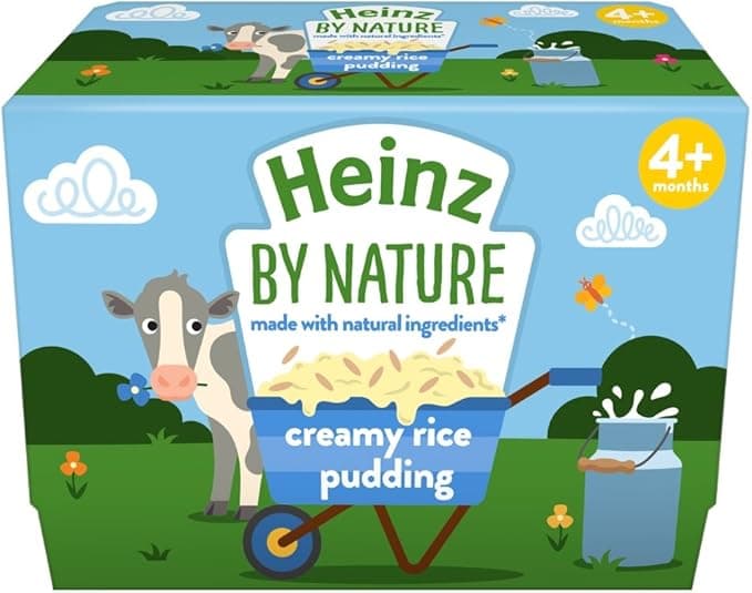 Heinz Creamy Rice Pudding 4-36 Months 4x100g