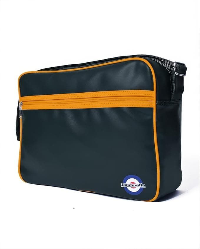 Lambretta Flight Bag Black/Mustard One Size