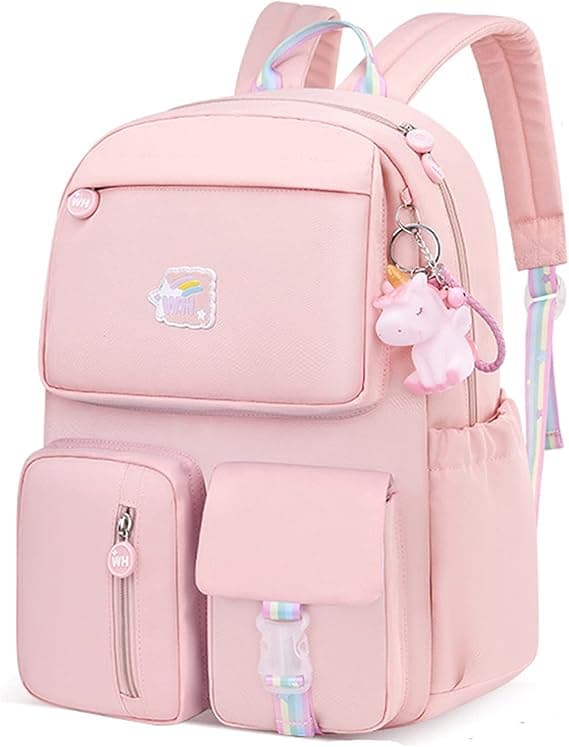 ZLLOO Rainbow Preschool Backpack Waterproof School Backpack Little Kid Book Bag for Teens Girls Gift