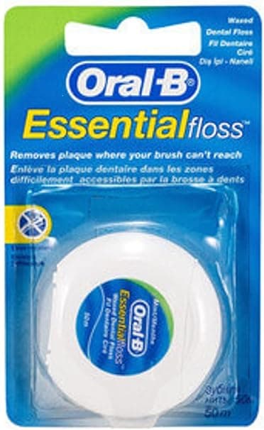 Oral-B Essential Waxed Mint Floss, 50m