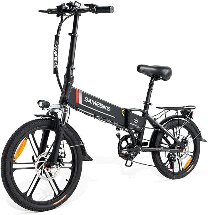 SAMEBIKE 20LVXD30-II Electric Bicycle for Adults 48V 10.4AH Electric Bike 20 Inch Folding Ebike Electric City Commuter Bicycle SHIMANO 7 Speeds