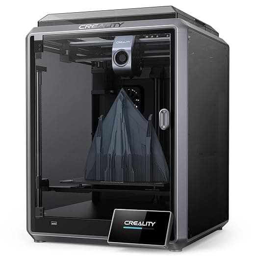 Official Creality K1 3D Printer High Speed with 600 mm/s 3D Printers Auto Leveling, Dual Fans Cooler, 0.1 mm Smooth Detail, Printing Size 8.66x8.66x9.84 in, Straight Out of The Box for Beginners