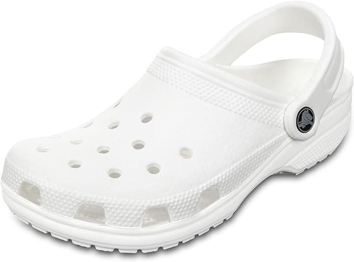 Crocs Unisex Classic (Best Sellers) Clogs, White, 4 UK Men 5 UK Women