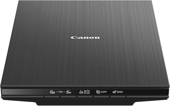 Canon LiDE 400 Colour Flatbed Scanner (Black) - Space Saving Design with USB Type-C Connectivity, Easy One-Touch Operation - Ideal for Home or Office