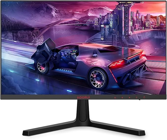 KOORUI 24 Inch Computer Monitor - FHD 1080P Gaming Monitor 165Hz VA 1ms, AdaptiveSync Technology, Ultra-Thin LED Monitor,HDMI X2 / DP, VESA Compatible, Tilt Adjustable, Eye Care - 24E4