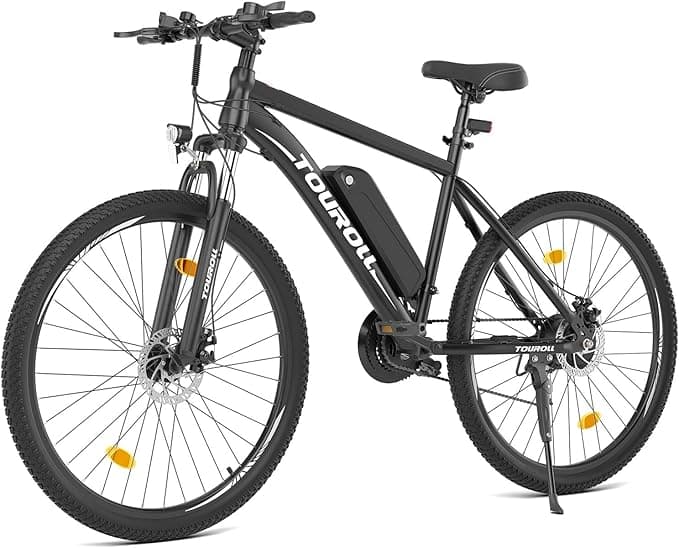 Touroll U1 Electric Mountain Bike, 26"/29'' Electric Bicycle Commute E-bike with 36V 13Ah Removable Battery, LED Display, Dual Disk Brake, Shimano 21 Speed, MTB for Teenagers and Adults