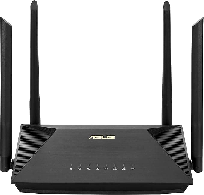 ASUS RT-AX52 (AX1800) Dual Band WiFi 6 Extendable Router, Instant Guard, Parental Control Scheduling, Built-in VPN, AiMesh Compatible