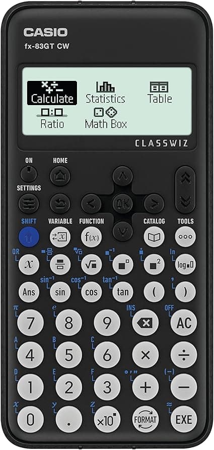 Casio FX-83GTCW Black Scientific Calculator