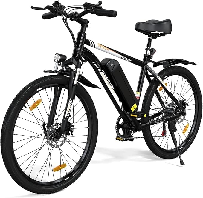 COLORWAY Electric Bike for Adults, 26" Mountain Bike, Electric Bicycle Commute E-bike with 36V 15Ah Removable Battery, LCD Display, Dual Disk Brake,Range up to 45-100km.