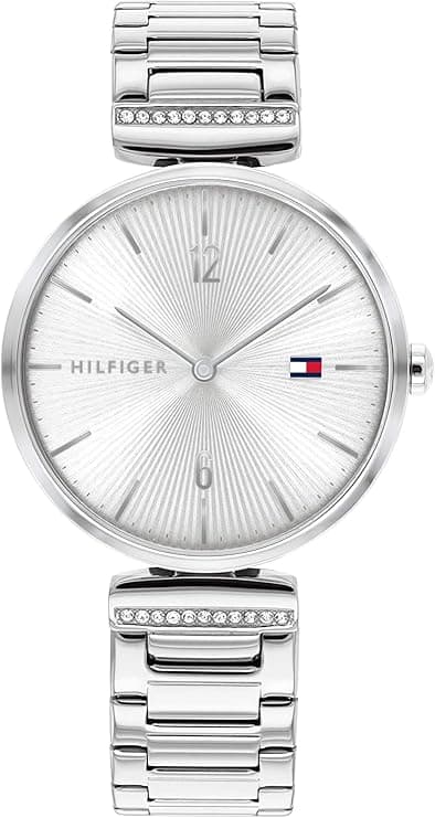 Tommy Hilfiger Analogue Quartz Watch for Women with Silver Stainless Steel Bracelet - 1782273