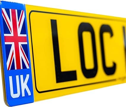 Standard Number Plates 100% MOT Compliant – Car Registration Plates Road Legal Plates By Reg Locker (Rear)