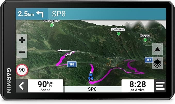 Garmin zūmo XT2 rugged All-Terrain Motorcycle Sat Nav, Bright 6” Sunlight-Readable Rain-Resistant Display, Visual Route Planner and Ride Summaries