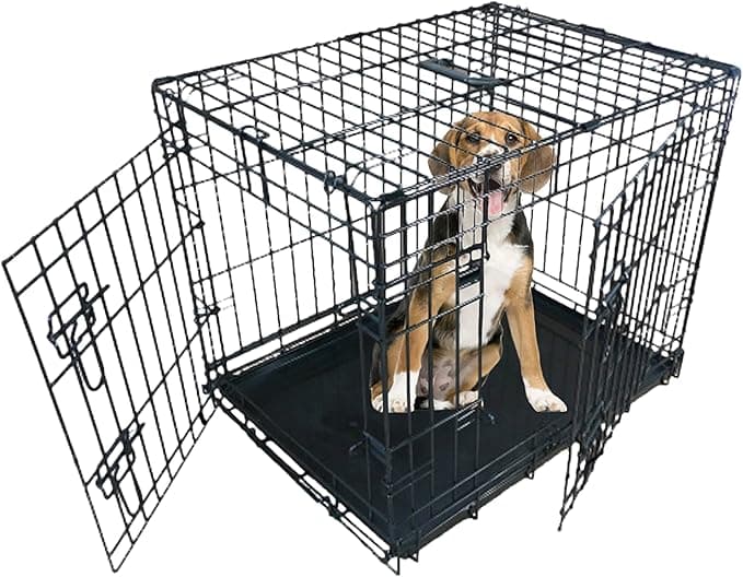 Ellie-Bo Black Standard Medium 30 inch Dog Cage