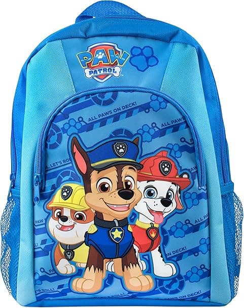 Paw Patrol Backpack | Chase Rubble Marshall Boys Rucksack | Kids School Bag